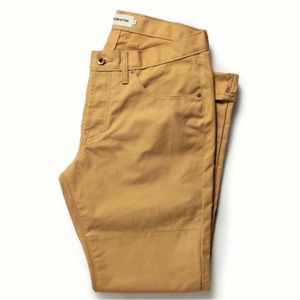 TAYLOR STITCH WHARF PANT IN BRITISH KHAKI SELVAGE SIZE 32
